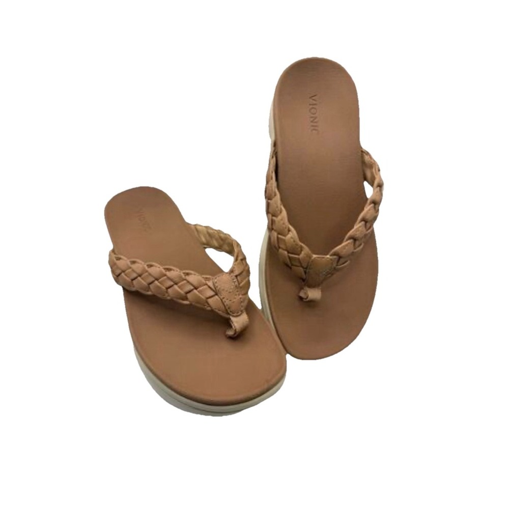 Vionic Kenji Braided Platform Thong Sandals (Women's Size 9 US / 6.5 UK / 40 EU)